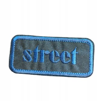 aplikacja termo odzieżowa napis STREET 75X35 różne kolory